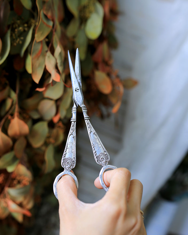 French 19th Leneuf Victor Antique Sterling Silver Grape Cutter - Other - Other Metals Silver